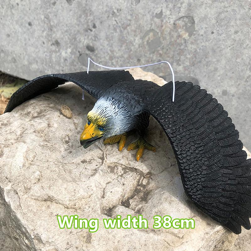 1 stk Utendørs Ørnfigur Henges opp Fugleskremsel Plast Ørnpynt Livaktig Flygende Fugl Hauk Lokkefugl Hage Fugleskremsel