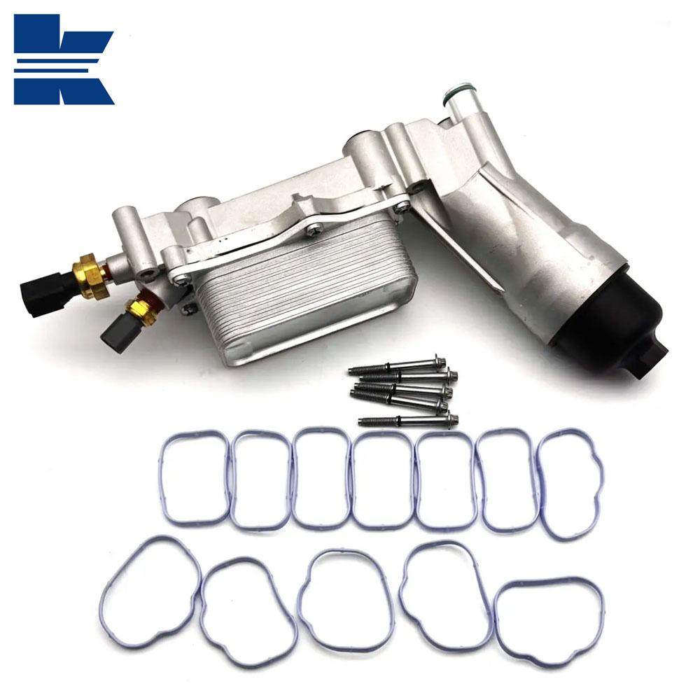 Aluminium Motorölfiltergehäuse Kühlersatz für Jeep Grand Cherokee Dodge Charger Journey Ram 3.6L V6 / 68105583AF 68105583AA