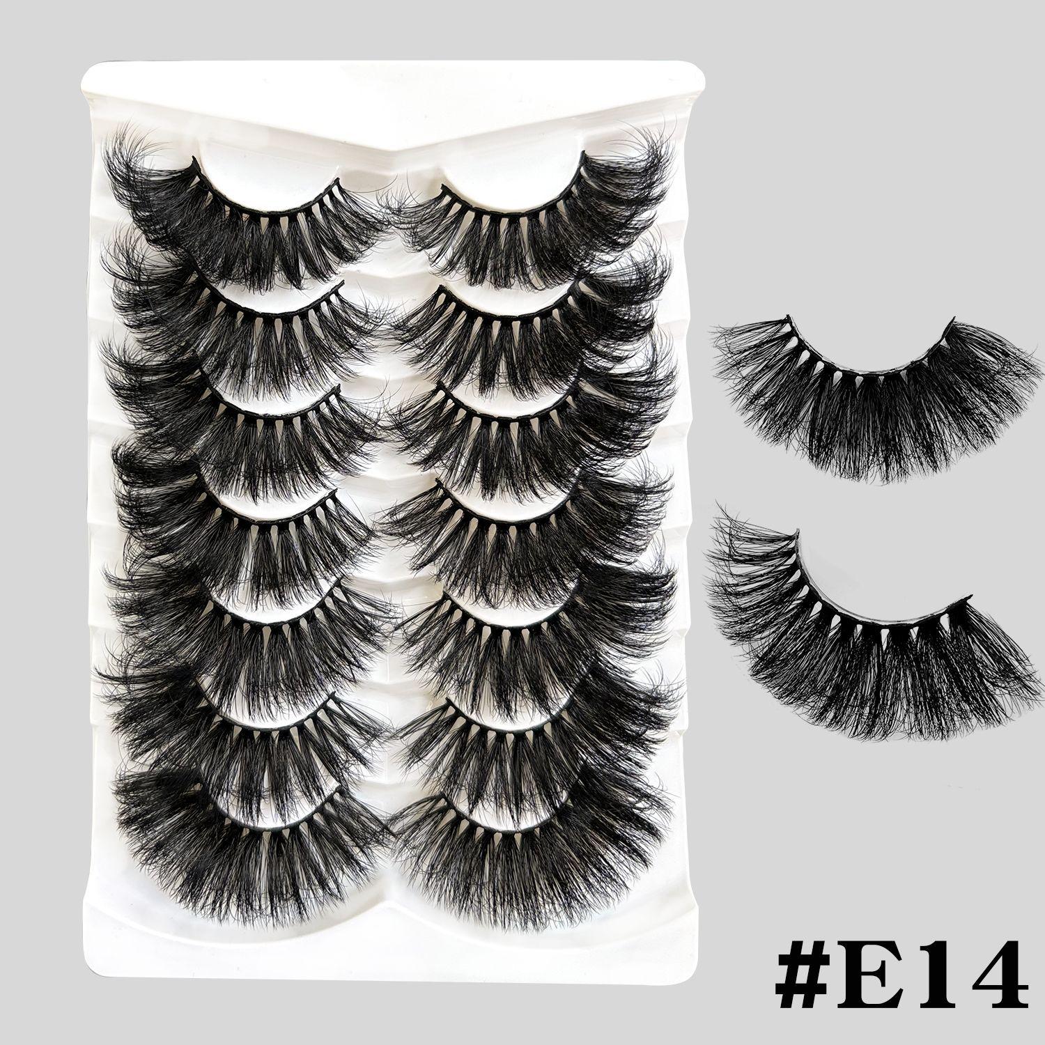 

3D Искусственная норка Густые и пушистые ресницы с русским изгибом 25mm Long