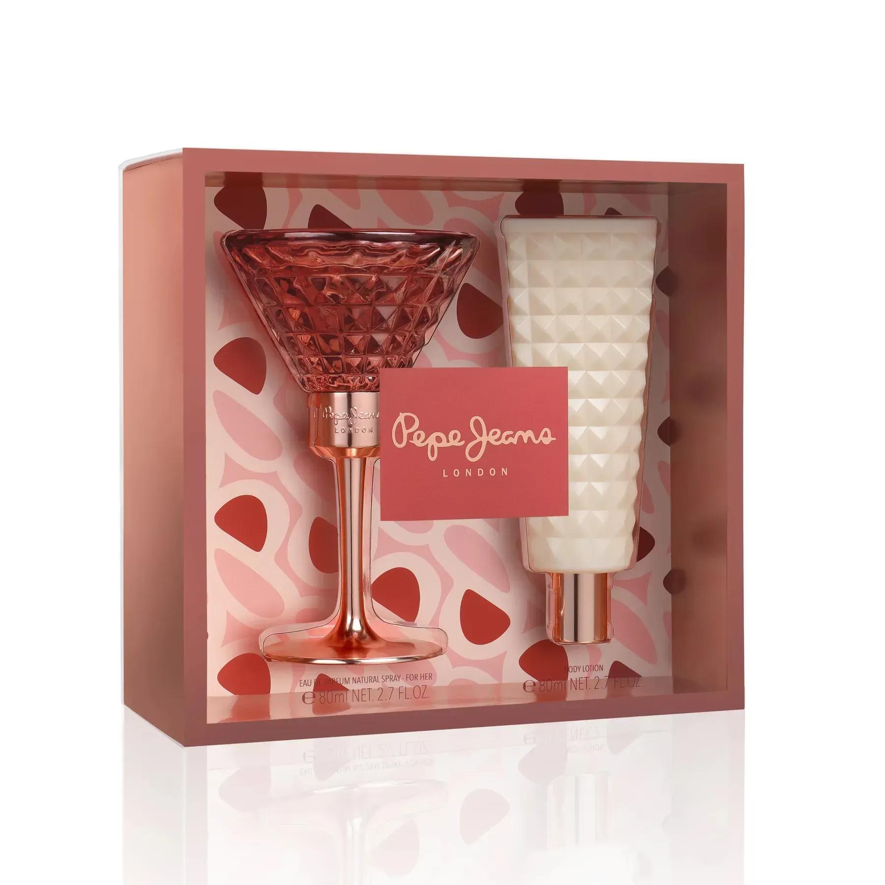 

Perfume set Perfume water for women 80 ml + Body lotion 80 ml Pepe Jeans