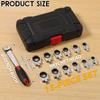 Quick Ratchet Wrench 8 to 19 mm Vanadium Steel Ratchet Wrench Set 12 in 1 Flex Head Ratchet Wrench Auto Repair Hardware Tool