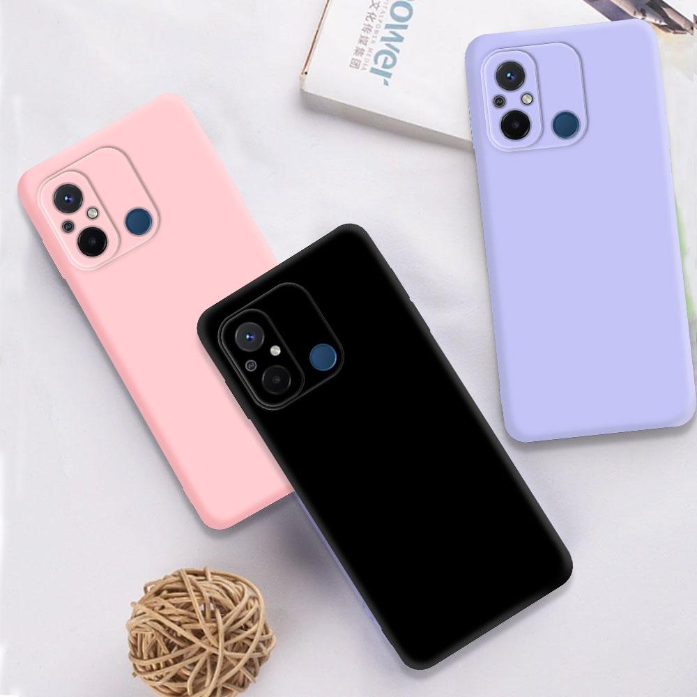 For Xiaomi Redmi 12C Case Matte Silicone Back Cover For Xiaomi Redmi 12C 12 C Phone Cases For Redmi 12C Fundas Coque