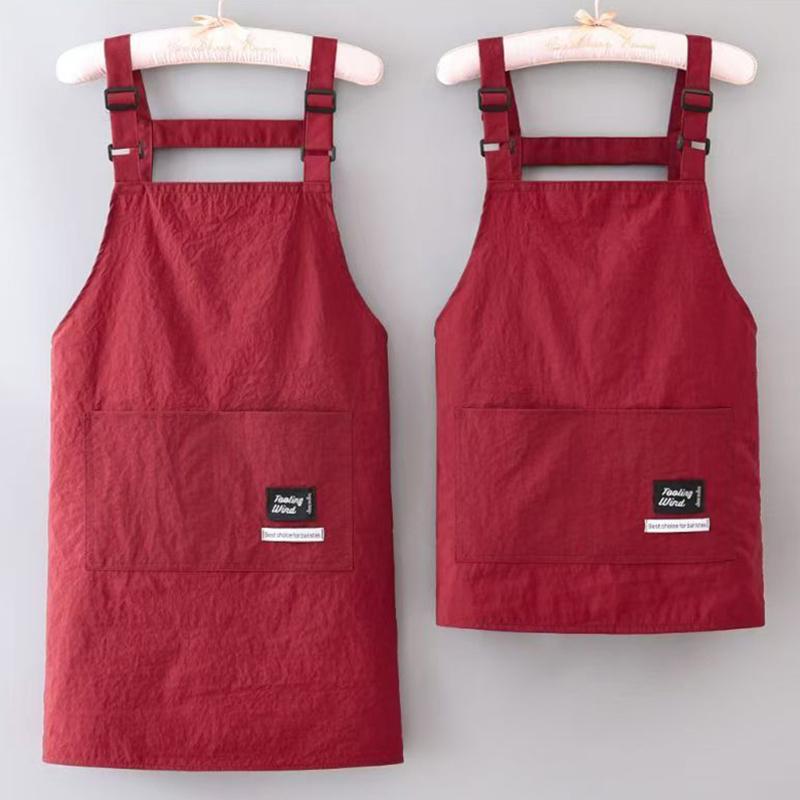 Fashionable Splash-Proof Korean Style Apron for Home Kitchen Cooking and Catering Special Work Clothes for Adults Waiter