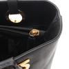 Used Salvatore Ferragamo Gancini Tote Bag leather Black Used Women