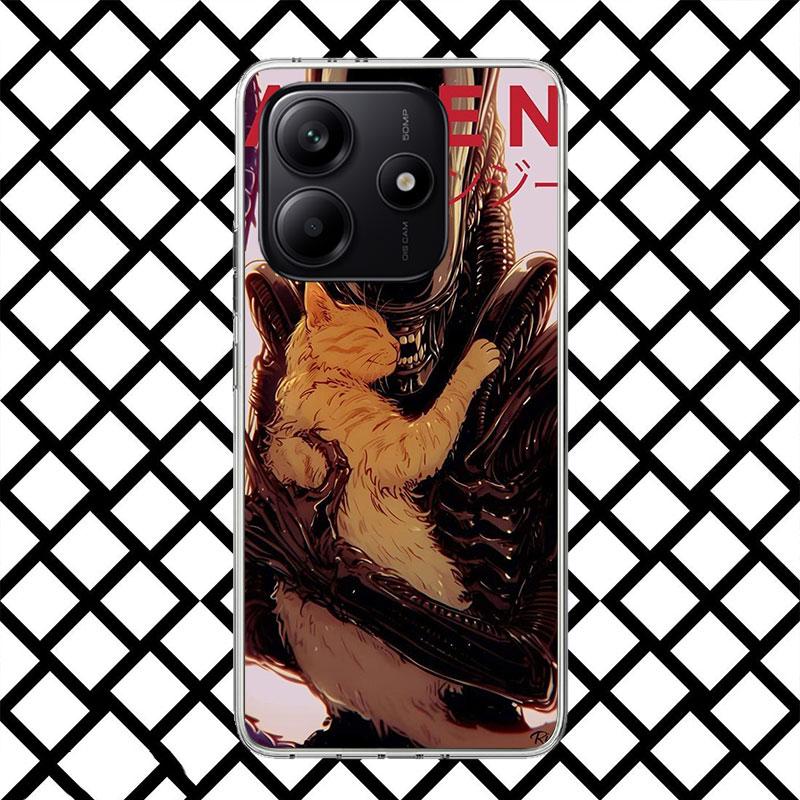 Cool A-Alien X-Xenomorph Phone Case for Xiaomi Redmi Note 15 14 14S 13 12 12S 11 Pro Plus 11E 11T 11S 10S 5G Soft Cover Fundas R