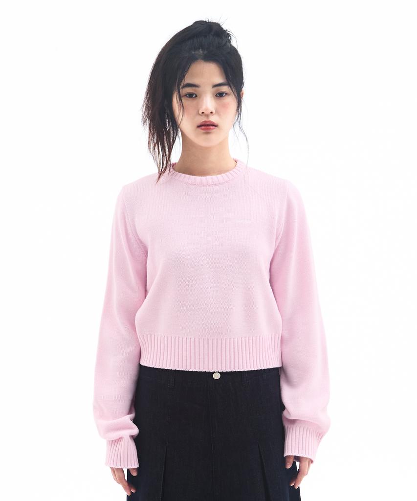 AMES-WORLDWIDE Basic Small Logo Knit Pink