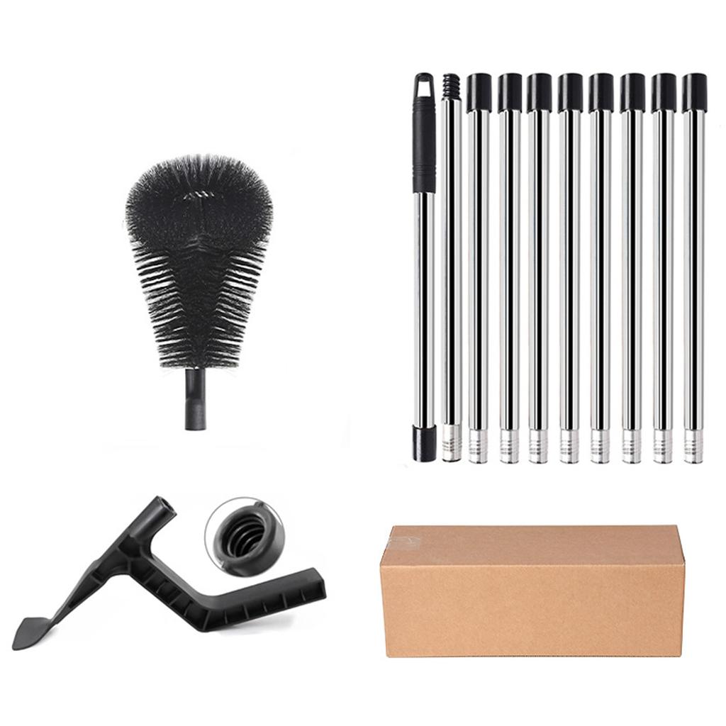 2025 New Extendable Telescopic Gutter Cleaning Brush Roofing Tool Easy Remove Sink Filter Sewer Brush for Roof Drainage