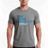 Eat Sleep Ski Racing Repeat Tshirt Summer Casual Cotton Tee Oversized Streetwear Tops Vintage Graphic Print 100 Cotton