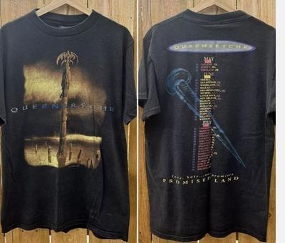 1994 Remake Queensryche Promised Land Tour Band 2 Side T Shirt