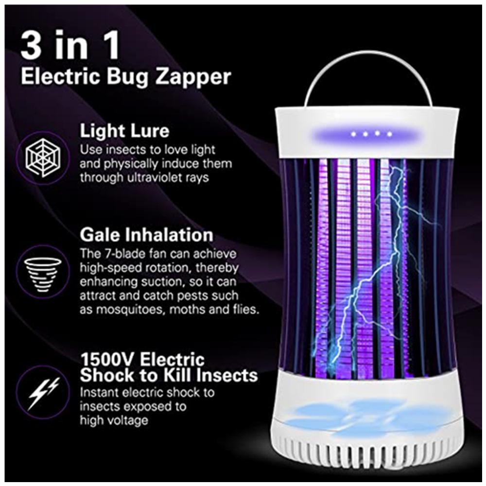 GOOTOP Electric Mosquito Killer with Purple Light & Fan Suction - EPA Certified Bug Zapper