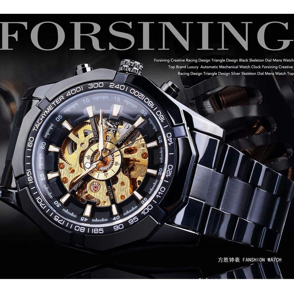 Luxus automatische analoge Uhren Männer Business mechanische Uhr wasserdicht Skelett Armbanduhren Bule Relojes Hombre