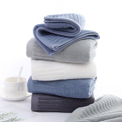 Asciugamano viso in cotone con bordo raffinato, confortevole, assorbente, senza pelucchi, lavabile.