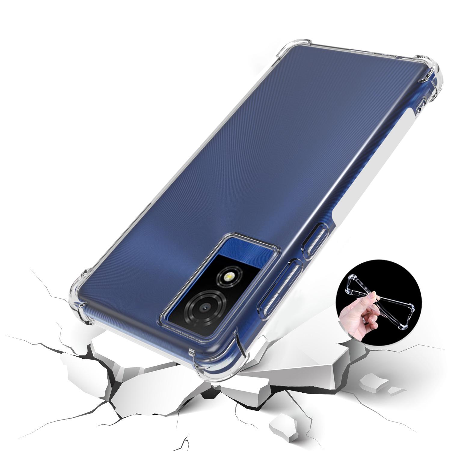 

For TCL 501 TPU Case Transparent Drop-proof Protective Phone Cover A
