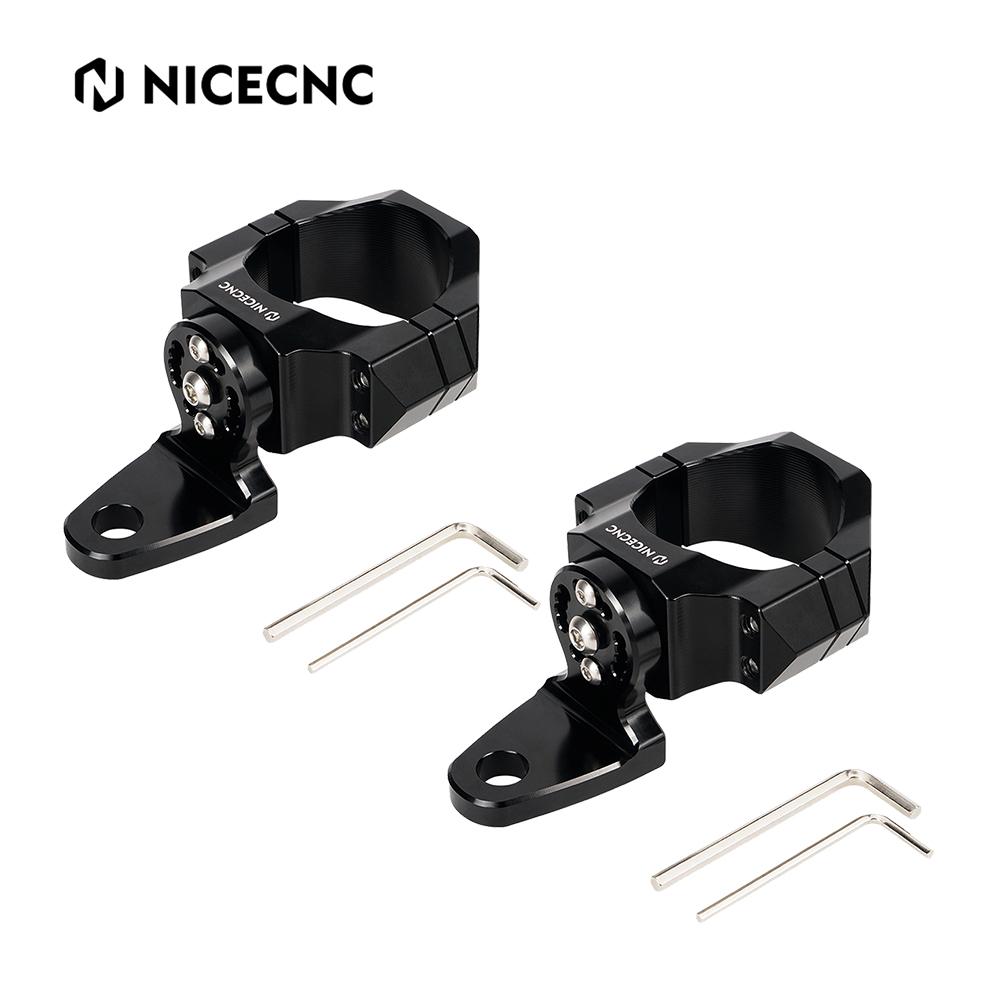 NiceCNC UTV ATV 1.75"-2" LED Light Flag Mount Bracket for Polaris RZR 1000 Can-Am Maverick X3 Yamaha Wolverine Universal Parts
