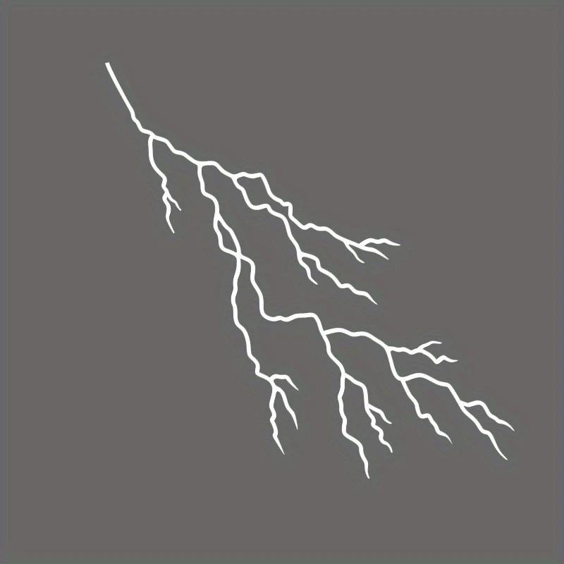 Lightning Crack Motorcycle Sticker Waterproof High Quality Decorative Body Windshield Latte