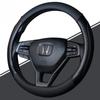 Universal Leather Car Steering Wheel Cover All Season Carbon Fiber Pattern Anti-Slip Protective Handle Gear Inner