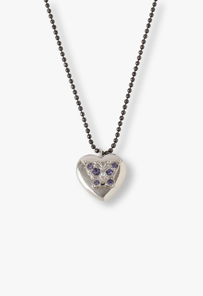 Heart Butterfly Motif Necklace SAMN198945XV [Anna Sui]