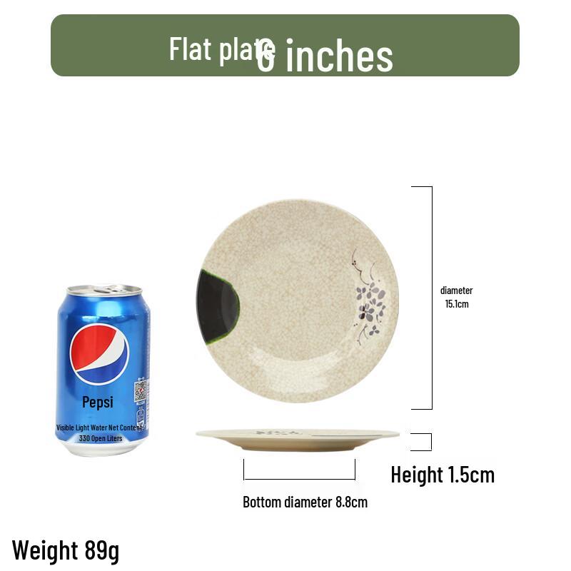 Qianxing Green Lotus Melamine Dinner Plates