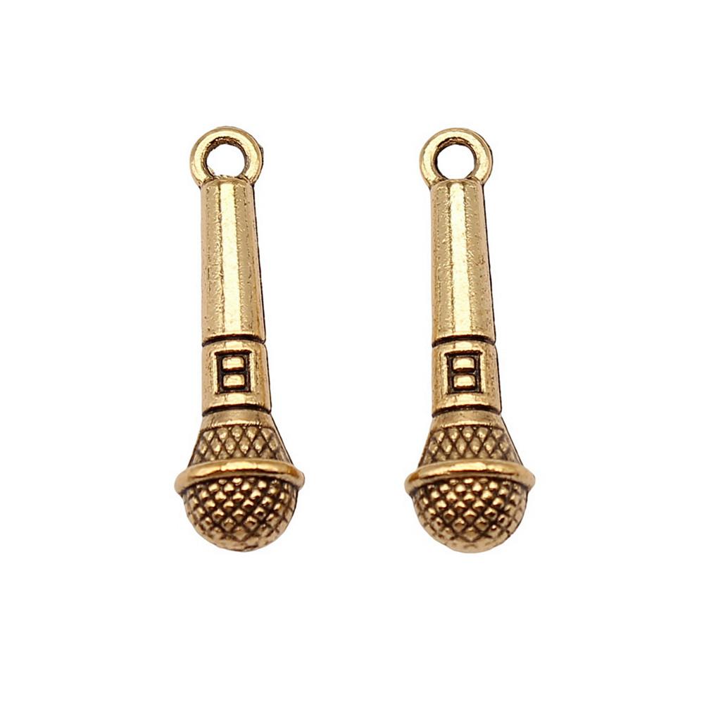Musical Charms Multi Color Alloy Guitar Pendants For Music Themed Jewelry Making
