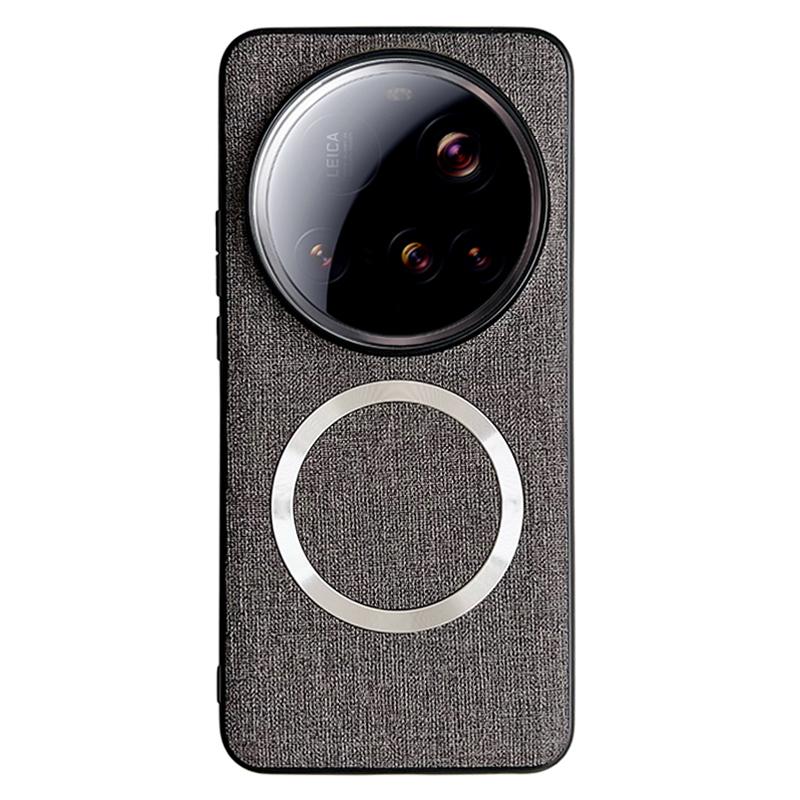 For Xiaomi 15 Ultra Case Drop-Proof TPU+Cloth Back Phone Cover Compatible with MagSafe