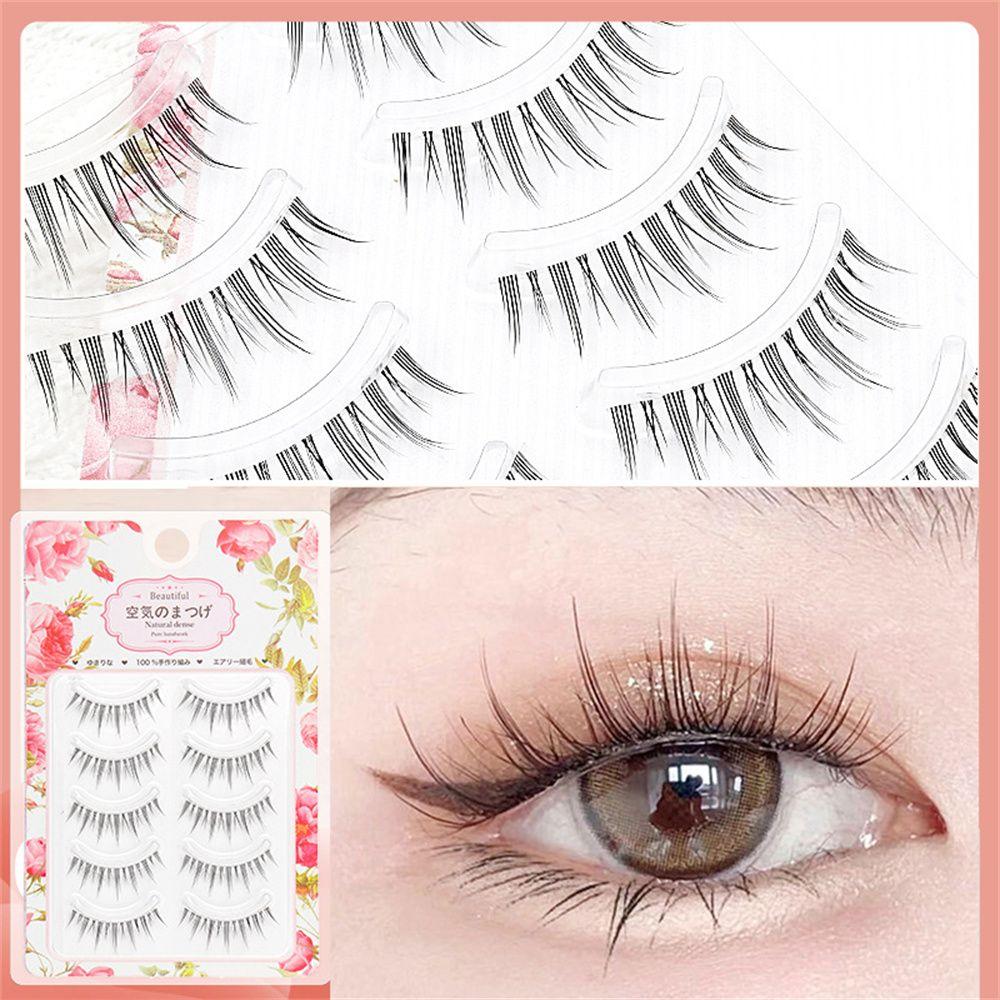 

Длинные натуральные вьющиеся полуперманентные инструменты для макияжа глаз, многоразовые накладные ресницы, 3D наращивание ресниц