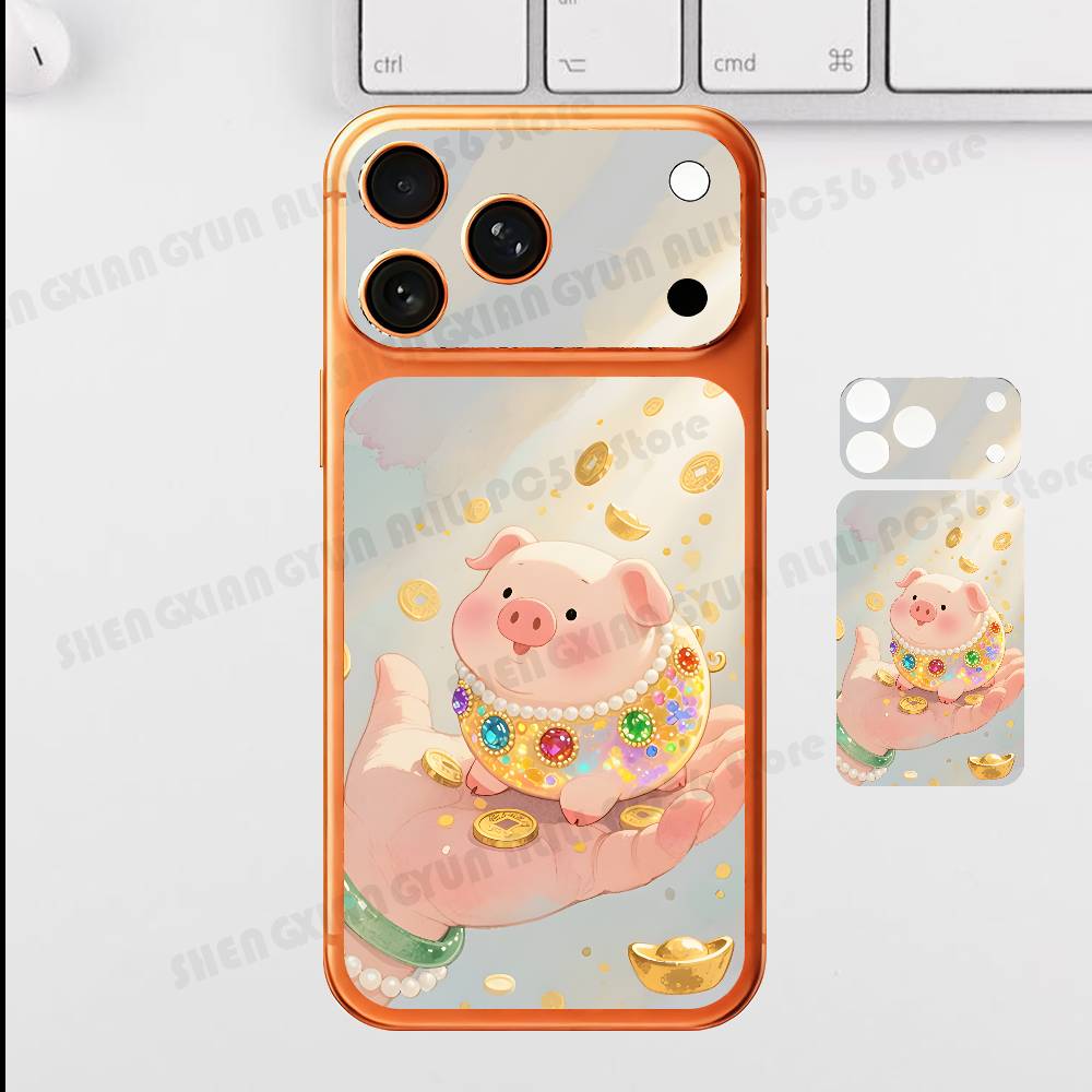 

Become Rich For Iphone 17 Pro ProMax Back Protective Decorative Sticker Back Cover iPhone17promax