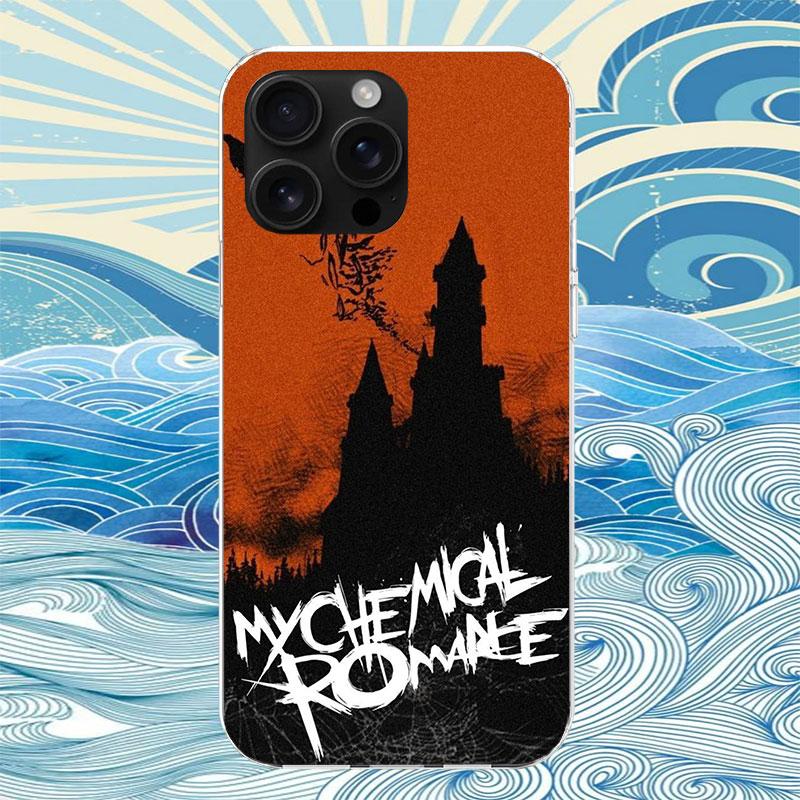 My Chemical Romance MCR Handyhülle Für iPhone 11 12 13 Mini 14 15 Plus 17 Air 16 Pro Max 16E 7 8 SE 2020 Benutzerdefinierte Druckabdeckung