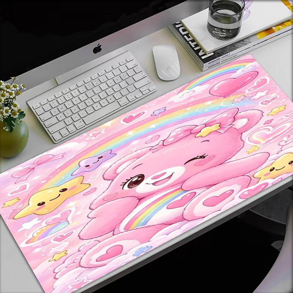 Bear Theme Mouse Pad, Non Slip Rubber Base, Multifunctional Office & Home Decor, Perfect for Workspace Personalization.