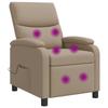 Massage Recliner Chair Cappuccino Faux Leather