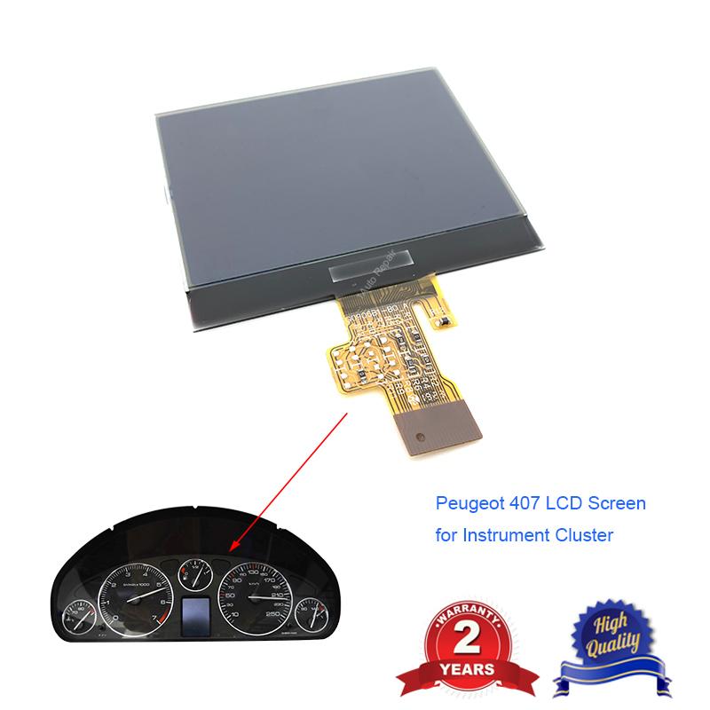 Instrument Cluster Dashboard LCD Display Screen Replacement for Peugeot 407 407SW HDI Couple display Repair белый