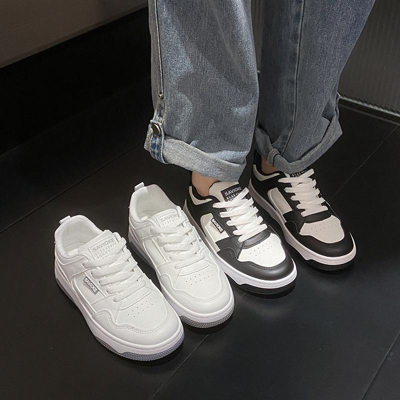 2025 Spring Little White Shoes New Korean Version Ins Trendy Girl Students Platform Heightening Sports Board Shoes Casual Shoes P712