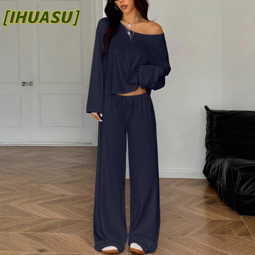 IHUASU Women's Fashion Casual Long Sleeve Pants Suits