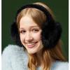 Winter Faux Fur Ear Muffs for Men and Women Cute Fluffy Earmuffs Soft Cozy Portable Fldable Outdoor Ear Warmer for Adult Ear Covers