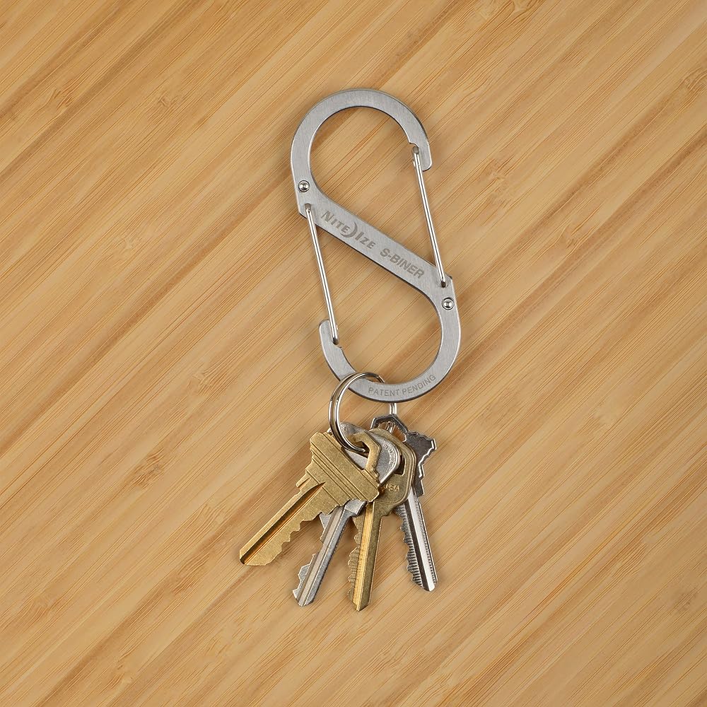 Nite Ize S-Biner Stainless Steel Carabiner #4 Silver 4.5in
