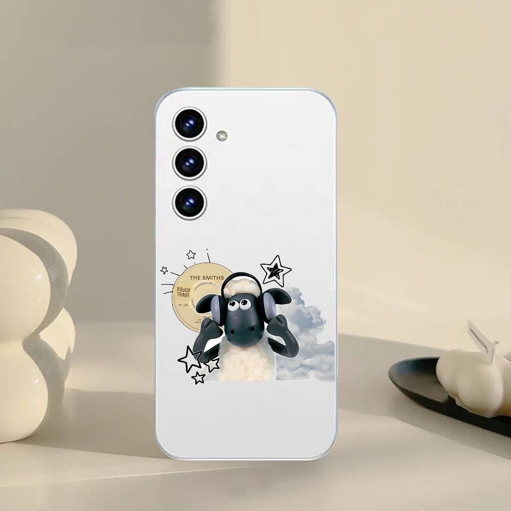 P-shaY-un Die SchafI Handyhülle Für Samsung Galaxy A52 A12 A51 S21 Edge S22ULTRA S23 S24 S20LITE Plus Ultra Transparente Hülle