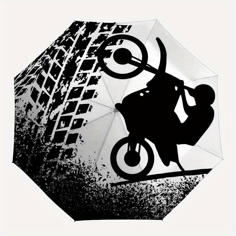 

1pc Motorcycle Rider Themed High-quality Umbrella,Automatic Opening and Closing Umbrella,Multi-functional Umbrella G0811132