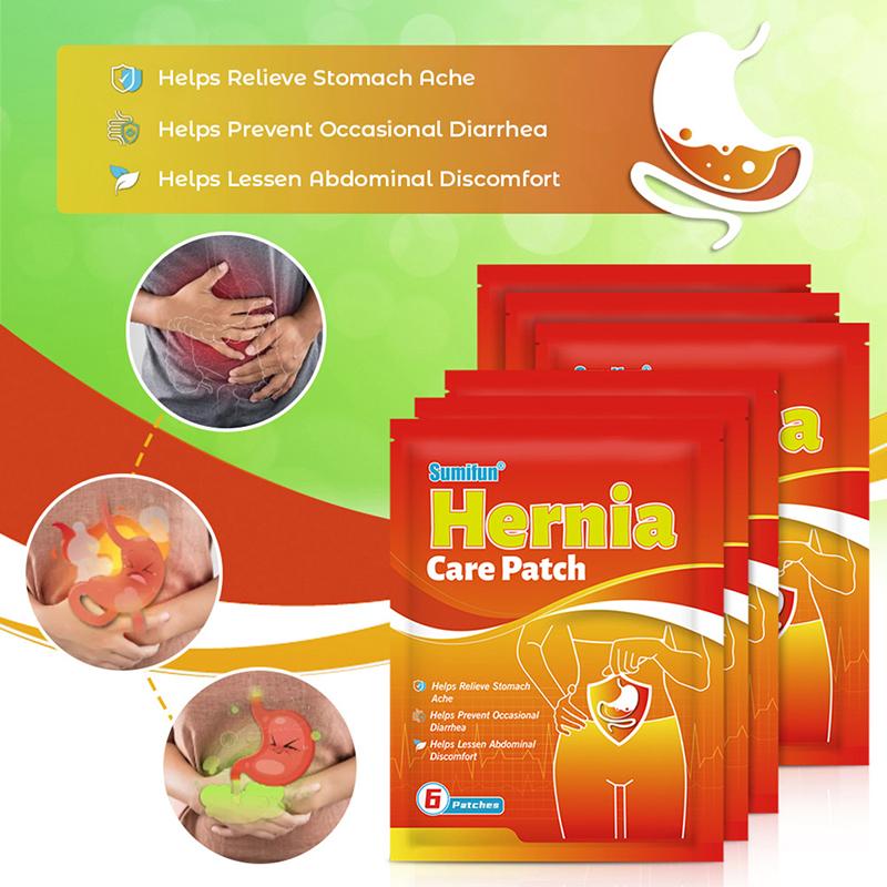 6Pcs Hernia Treatment Stickers Acupoint Stickers Baby Umbilical Hernia Pain Patch Adults Plaster