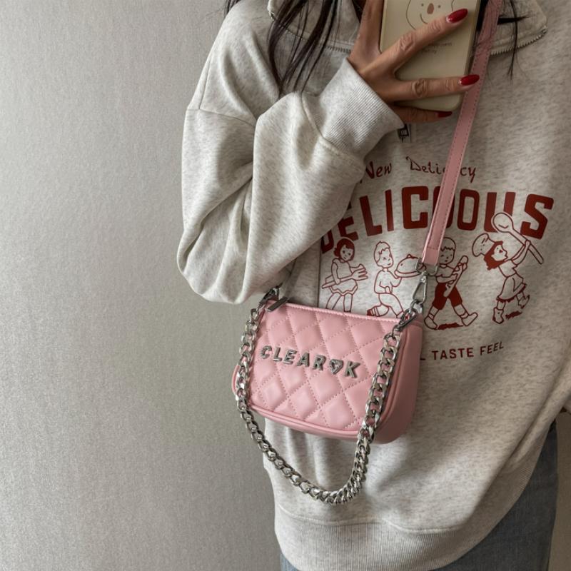 Small square bag and women's bags  women's shoulder bag  crossbody bag  chain wallet  complete set  new fashion