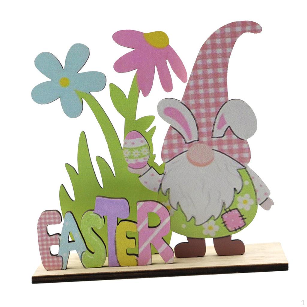 Bunny Easter Decoration Spring Yee Ornaments Wooden Tabletop Ornament Hanging