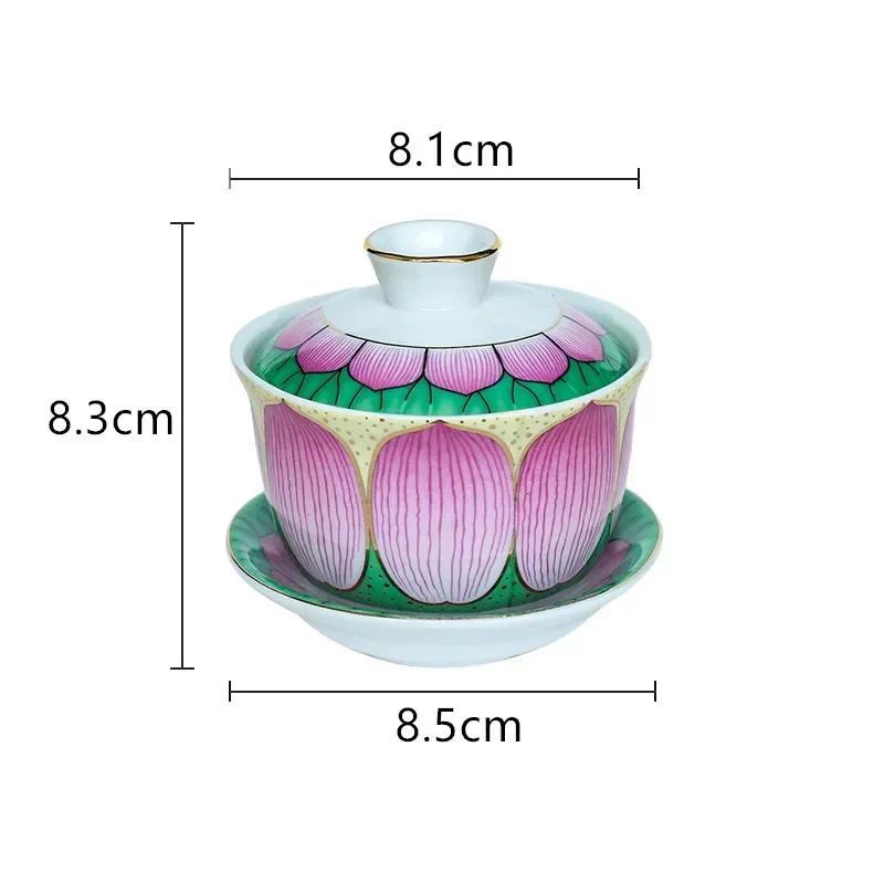 Traditional Ceramics Water Supply Cup Home Feng Shui Worship Decoration Buddha Hall Guanyin Holy Water Cup Buddhist Supplies