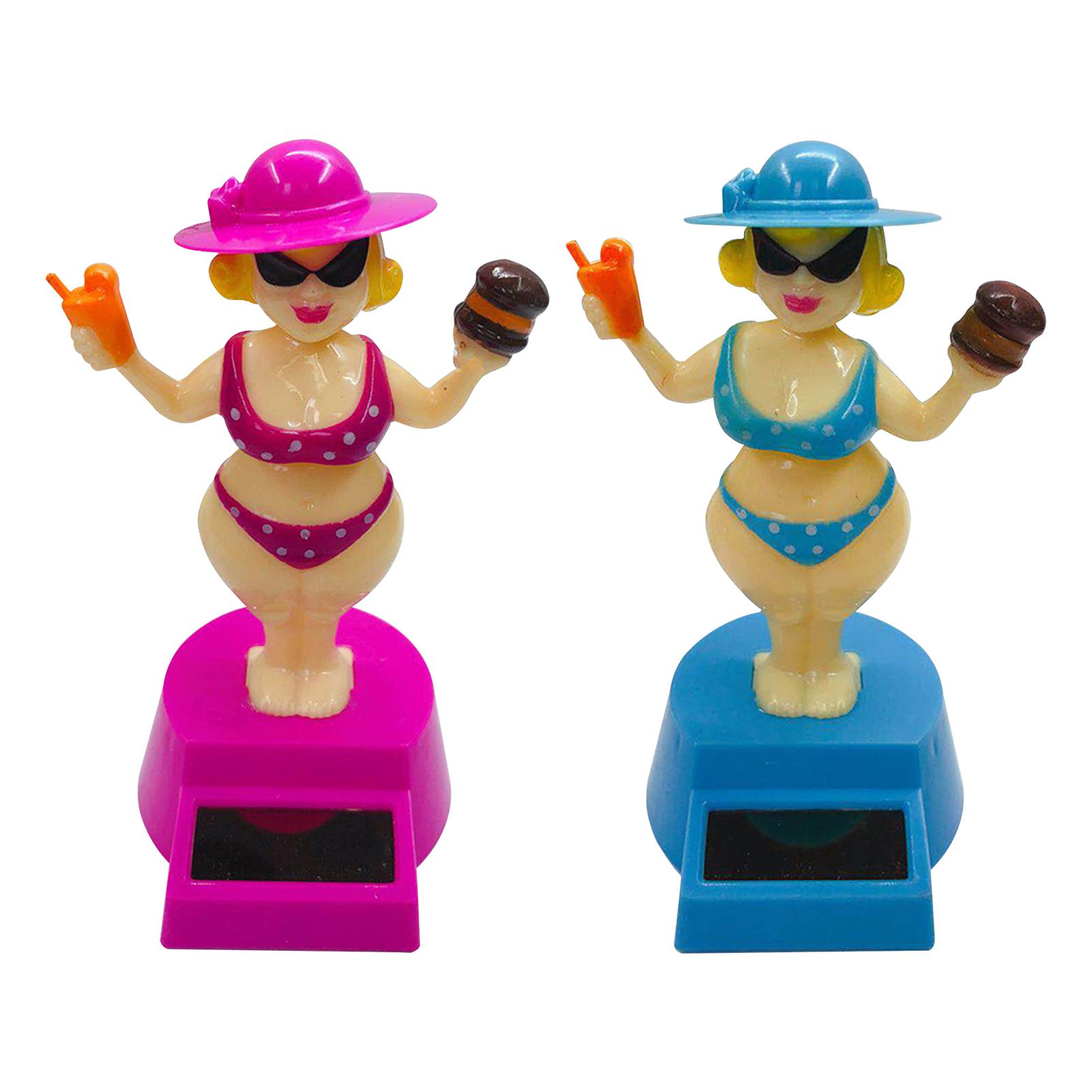 

Солнечные танцующие игрушки - Bobble-Head Toy Alola Hawaii Girls In Sexy Bikini - Танцующая кукла для приборной панели Украшения интерьера автомобиля Украшения для водителя