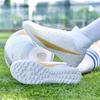 Factory High-top Football Shoes AG Long Nails Broken Nails Men and Women Artificial Grass Students Sports Training Football Spikes