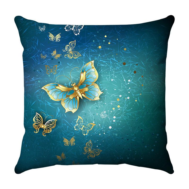 Divination and butterflies Digital printing short plush pillow covers for car sofa office cushion cover home goods 60x60cm