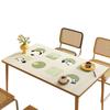 Panda Cartoon Tablecloth Pvc Waterproof, Oil-Proof And Anti-Scalding Leave-In Table Mat Leather Tablecloth Dining Table Mat Coffee Table Mat