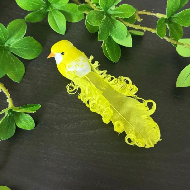 1Pc Random Simulation Swallow Tail Bird Clip Handmade Bird Plant-Decorated Artificial Bird Handicrafts For Ornament