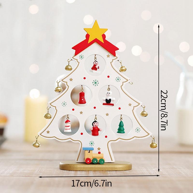 Christmas Tree Children's Handmade DIY Stereo Wooden Christmas Tree Scene Layout Christmas Decorations Ornaments