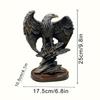 Resin Bird Sculpture Ornament with Spreading Wing Motivational Gift for Modern Homes Office Desk Shelf Decoration
