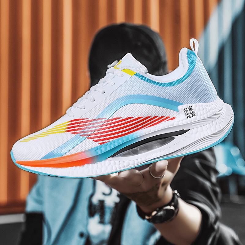 Plus Size Couple's Cold Sticky Sneaker Popcorn Air Cushion Running Shoes Fashion Shoes