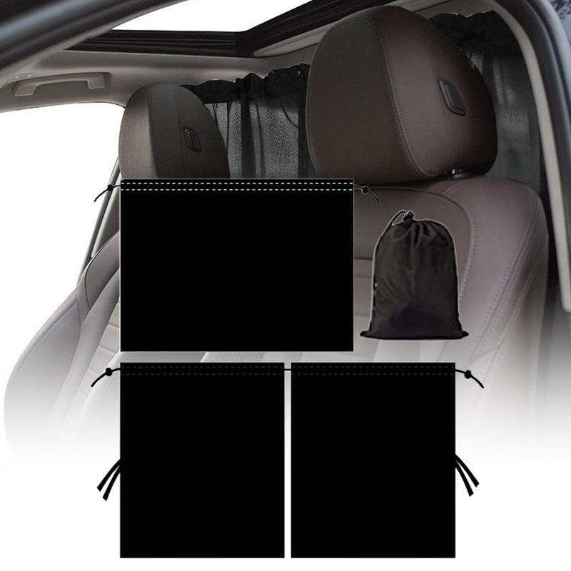 Car Drapery For Window Vehicle Window Shade For Baby Lightweight UV Protection Cover Light Blocking Sunshades Drapery For Road
