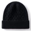 100% Cashmere Knit Beanie Hat With Cable Warm Winter Men Women Unisex Thick Ear Protection Cap